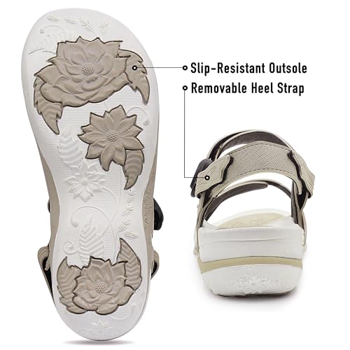 Image of SIGNATURE Arch Support Womens Sandals Comfortable Walking. Everyday Comfy Sandals Women Wear for Beach, Travel, Water, Outdoor, Hiking. Women Footwear.