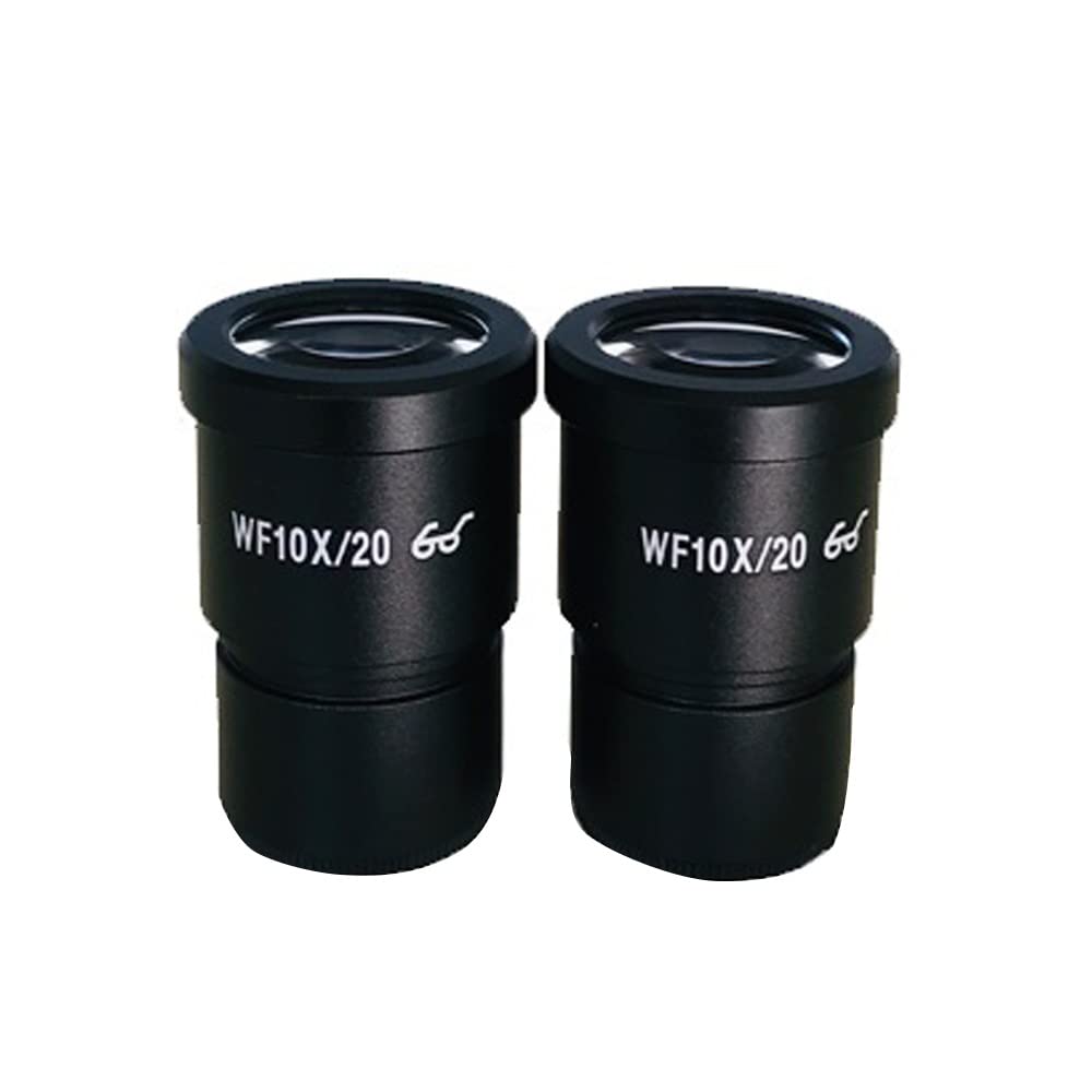 WF10X/20mm WF20X/10mm WF15X/15mm szeroki kąt okular wysoki punkt okularowy do mikroskopu stereo mikroskopu trójokularowego/lornetki (kolor: WF10 2 szt.)