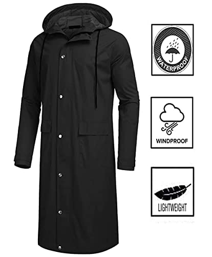 Image of Romano nx Raincoat 100% Waterproof 3 Years Warranty for Men Hooded with Storage Bag