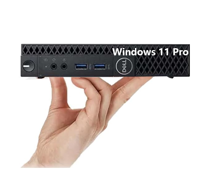 Dell Optiplex 7060 Mini Ordenador sobremesa, Intel Core i5-8500T, 16 GB RAM, 256 GB SSD, Wi-Fi, Bluetooth, Teclado QWERTY EE.UU., Windows 11 Pro (Reacondicionado)