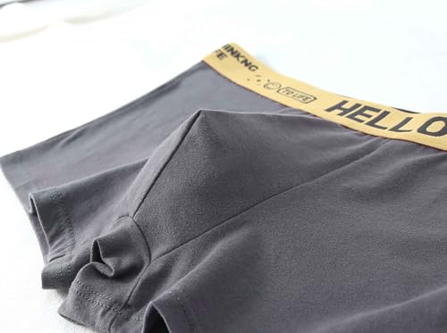 Men's Mid Waist Cotton Boxer Briefs Underwear4