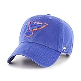 '47 Brand St. Louis Blues NHL Clean Up Hat Cap Royal/Red & Yellow Outline