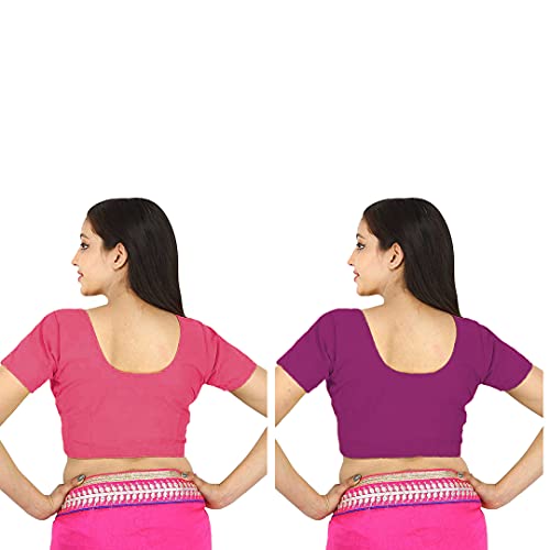Image of Namita Women's Rubia Cotton Solid Half Sleeve Blouse