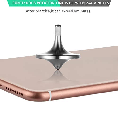 Image of Stainless Steel Spinning Top,Exquisite EDC Fidget Toy (Silver, S)