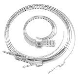 Abaodam Verstellbare Edelstahl Achsenreparaturklemmen Satz mit Manschettenclips Große und Kleine Gelenkmanschetten Autozubehör für Stiefelreparatur und Antriebswellen