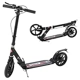 ISE Monopattino per Adulti e Bambini, Monopattino a Spinta Pieghevole Regolabile Scooter per Ragazzo...