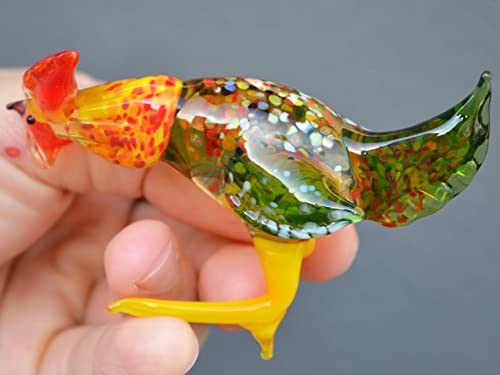 Glass Chicken Rooster New Year Gift Animal Collectible Figurine Rooster Hen Cock In Glass Gift Child Girl Gift Chinese New Year Gift #TOP7
