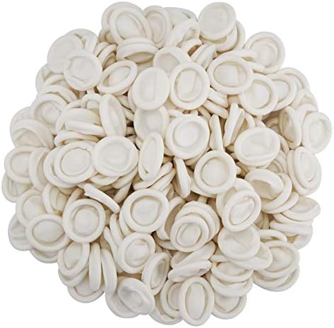 Cuttte (Approx. 330 PCS) Latex Finger Cots, Disposable Medium Fingertips Protector Finger Covers