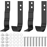 WhSunVo Mailbox Latch and Handle Kit Secure Post Box Latch Hardware Replacement Set Universal Mail Box Latch Hardware Kit Iron Mailbox Latch for Mailbox Repair Residential Homes(black)