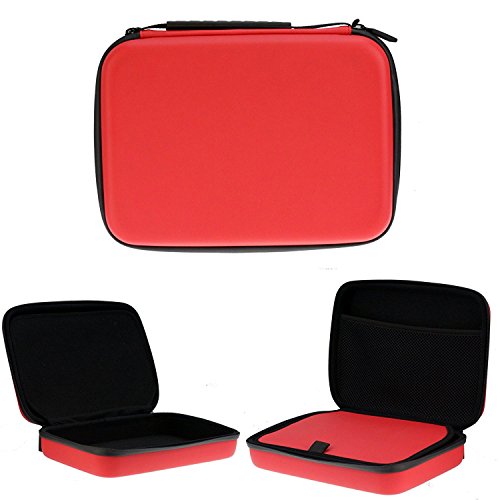 Funda impermeable y a prueba de golpes para proyector Navitech Roja, compatible con Dell M318WL miniatura 1