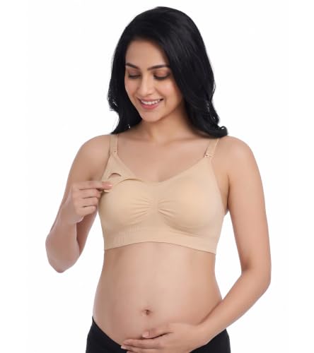 Image of DClub Comfort Revolution Seamless Bra -Easy lite Full-Coverage Wireless Everyday Bra with Soft Comfort with Removable Pad.