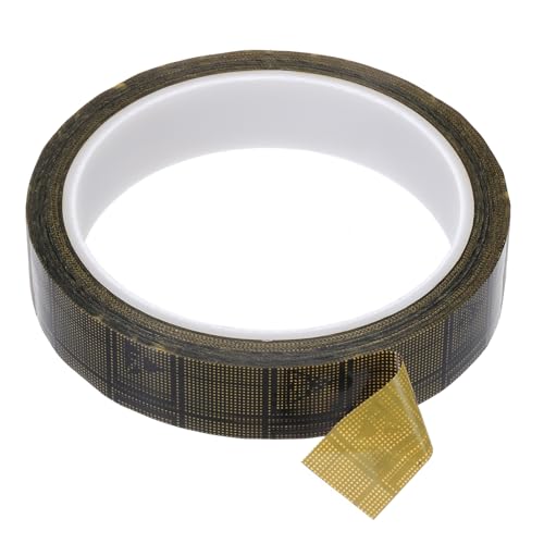 PATIKIL Nastro Antistatico, Spessore 2.36 Mil, 13/16 Pollice x 39 Iarde Adesivo Conduttivo Griglia ESD Nastro per Scheda Circuito Laptop Telefono Mobile Parti Elettroniche Nero/Giallo