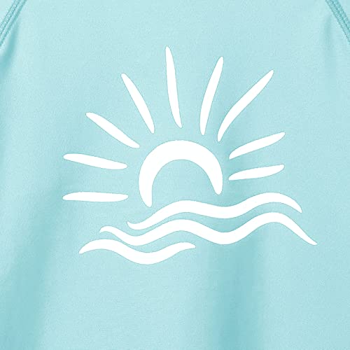 Image of TFJH E Girls & Boys Long Sleeve Rashgurad Swimsuit UPF 50+ Kids Swimwear Sunsuits