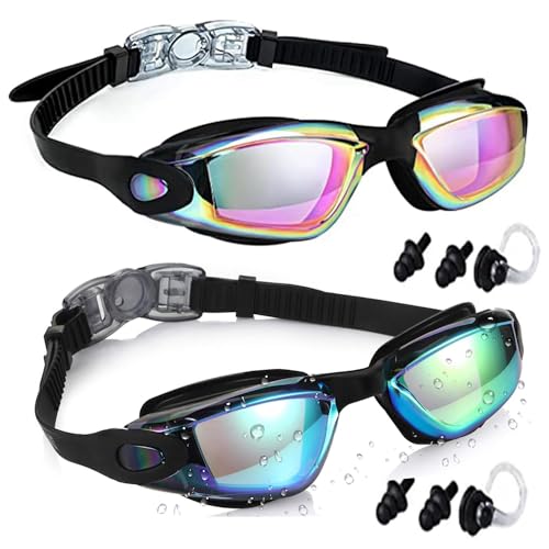 Faliring Masque de Natation pour Enfants, Lot de 2 Masques de Plongée pour Enfants Junior 3-15 Ans, Lunettes de Natation pour Sports Aquatiques Masques de...