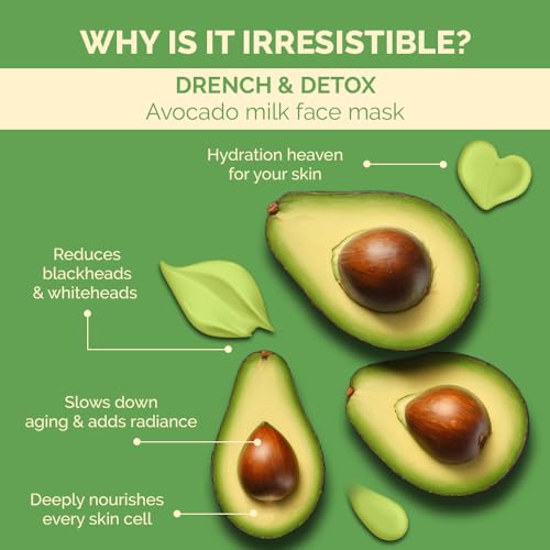 Image of TAUPE Detox Face Mask with Vitamin C for Oily & Combination Skin, Deep Cleanse Mask with Avocado Milk for Instant Hydration & Tan Removal, Removes Blackheads & Whiteheads, Derma Tested - 100g