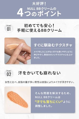ＭＥＮＳ ＮＵＬＬ NULL BBクリーム オークル の商品画像 4