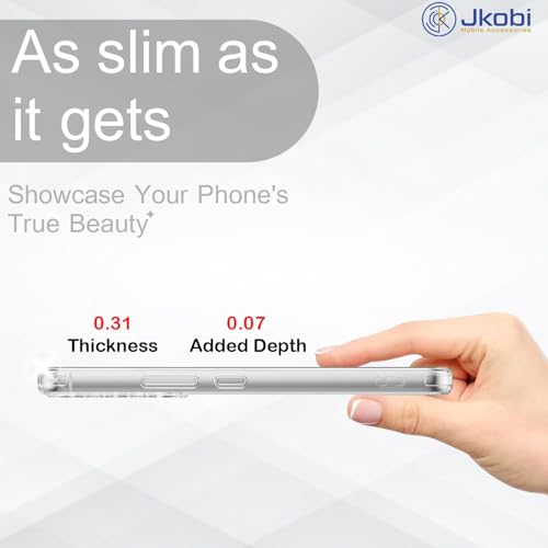 Image of Jkobi Back Case Cover for Realme 12 | Realme 12X (Silicone Clear Shockproof Case with Camera Protection | Soft and Flexible |Transparent)