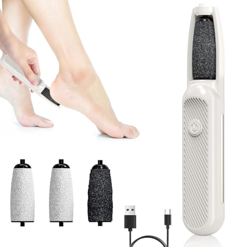 Eliminador De Callos Eléctrico, Lima Electrica Pies Durezas, Removedor de callos eléctrico, Electrica Aparato de Pedicura, Removedor de Callo del Pie Eléctrico, para Piel Seca/Muerta