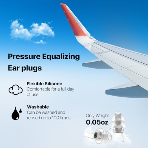 مراجعة سدادات أذن للطيران 25dB — تخفيف الضغط ومنع ألم الأذن مريحة وقابلة لإعادة الاستخدام للأذان الصغيرة - الصورة 6