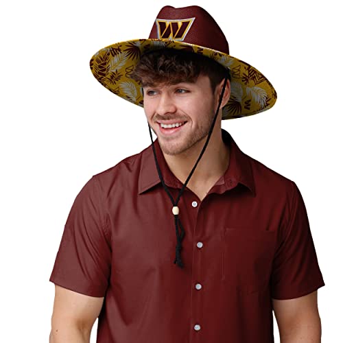 Image of FOCO Washington Commanders NFL Team Color Straw Hat