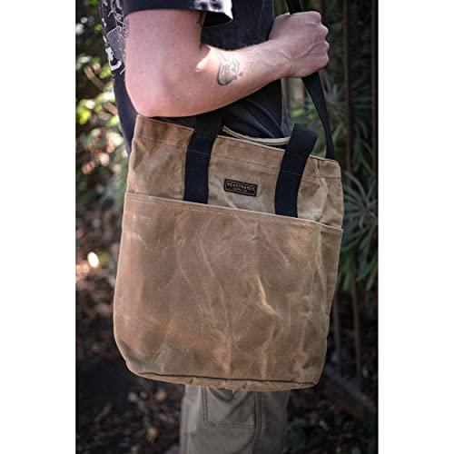 Readywares Waxed Canvas Crossbody Tote Bag With Shoulder Strap, Sturdy Satchel For City Or Outdoors Travel #TOP1