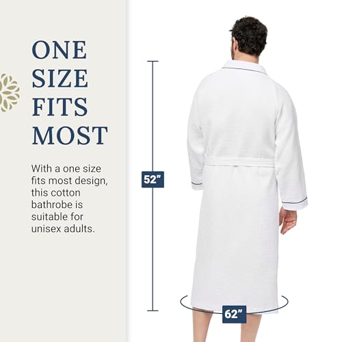 Image of Kaufman Waffle Robes | Personalized & Monogramed | Unisex 100% Cotton Soft Luxury Bathrobes for Men & Women, Spa & Hotel