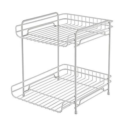 Preisvergleich Produktbild WeiLuShop Kosmetische Aufbewahrungsbox Desktop-Aufbewahrungsregal Metall Multifunktionale Kosmetik-Aufbewahrungsregal Abfüllregal Mit Großer Kapazität Ablagerungen Für Den Haushalt Ablagegestell