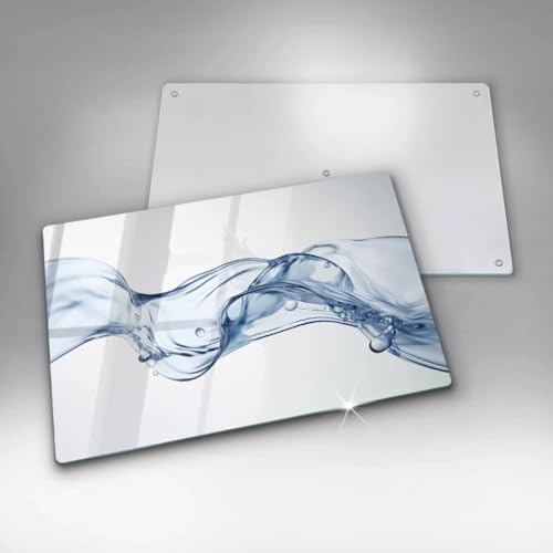 Planche à Découper Induction Wallfluent 80x52cm Eau cristalline - Protection de Plaque