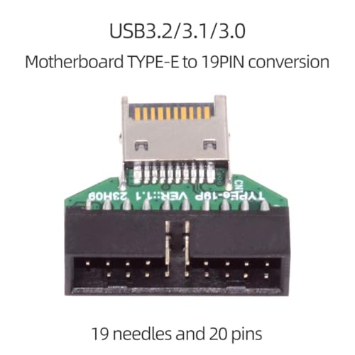 chenyang Adaptador USB 3.2 Tipo E a USB 3.0 19Pin miniatura 7