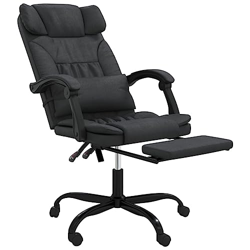Fauteuil de bureau inclinable avec dossier réglable et roulettes 360° - 7