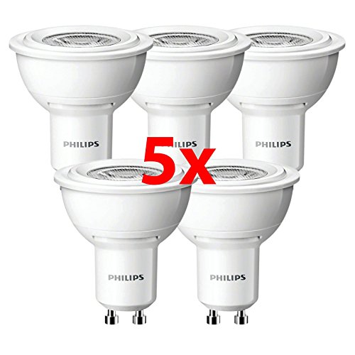 5 pieza Corepro LEDspot 4 W, GU10, 230 V, 36 grados 830 3000 Kelvin – PHILIPS