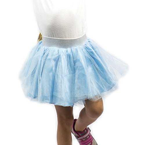 Everfan Light Blue Tutu, Princess, Ballerina, Dance Tutu, Runner Skirt, Race Tutu - Small