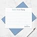 Personalized Summer Camp Note Card & Envelope Stationery Set for Children - Cute Kids Writing Set for Camp Notes Home, Sleepaway Camp Stationary for Boys or Girls (Blue)