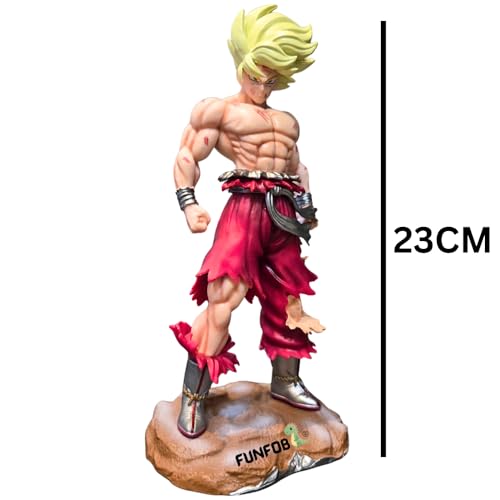 Image of FUNFOB Action Figure Height-23cm Collectible for Anime Fans PVC Multicolour | Go-k on Stone - Red Pant