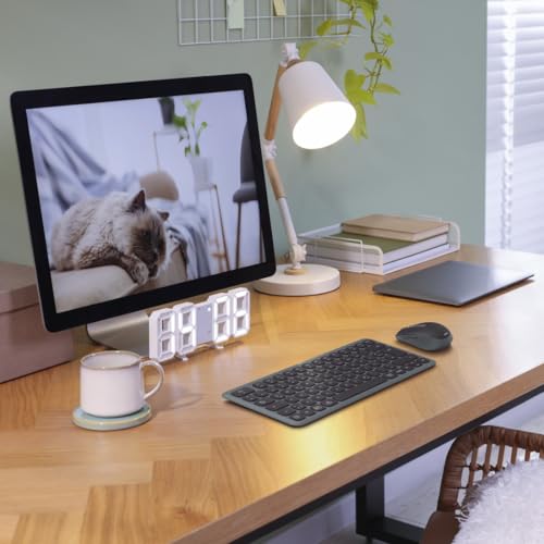 Teclado y ratón multidispositivo Bluetooth pequeño con teclas silenciosas 7