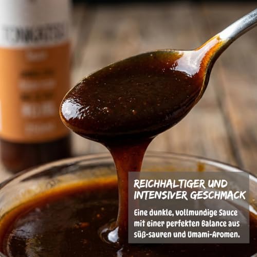 Umami Japanische Tonkatsu Sauce 250ml - Mit Bio-Obst & Gemüse - Für Katsu-Schnitzel, Katsu Sando & Frittiertes - Ohne Zusatzstoffe - Authentischer Geschmack