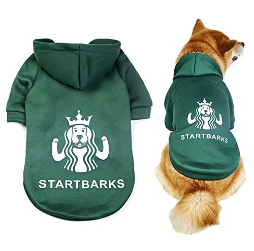 StartBarks Dog Hoodies for Small/Medium Dogs, Stylish Dog Clothes/Outfit/Sweater/Sweatshirt/Apparel,Puppy Christmas Costumes (Chest Girth:21.5)
