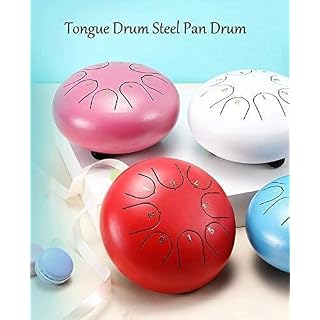 YB Steel Tongue Drum Langue en Acier du Tambour, 12 Pouces 8-Tone Drum Key Pan Main, Instrument de Percussion Compact… - Les Beatles, Paul McCartney, John Lennon, RIngo Starr, George Harrison YB Steel Tongue Drum Langue en Acier du Tambour, 12 Pouces 8-Tone Drum Key Pan Main, Instrument de Percussion Compact… – Image 4