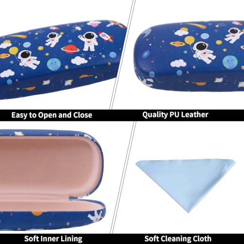 Image of PERFECTSIGHT Hard Shell Eyeglasses Case, Kawaii Protective Glasses Case for Kids, Cute Eyeglass Case for Women Men Girls