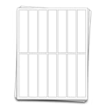 70 Professional Waterproof 1 oz Jar Labels, 1x5 inches, Full Wraparound, White Vinyl