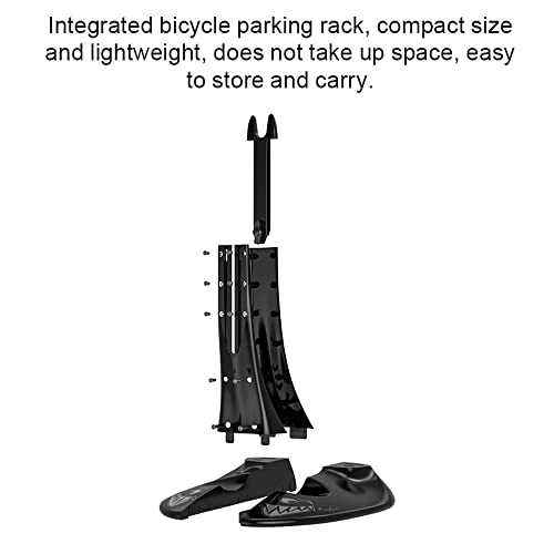 Soporte de suelo para bicicleta HUIOP regulable que soluciona la falta de espacio 4