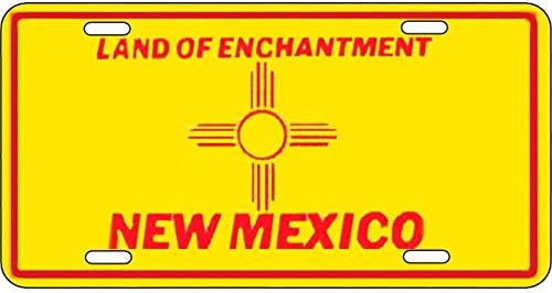 Signs 4 Fun Parody License Plate - NM Flag - 12” x 6” Decorative License Plate Wall Decor - Decoration Plate Man Cave + Garage - Made in The USA image 2