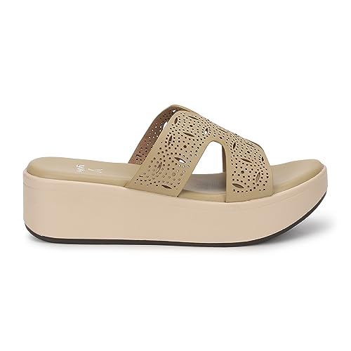 Image of YOHO Comfortable Wedges For Women | Latex Cushioning | Stylish & All Purpose | Vibrant Color | Travel Friendly | Modern Design
