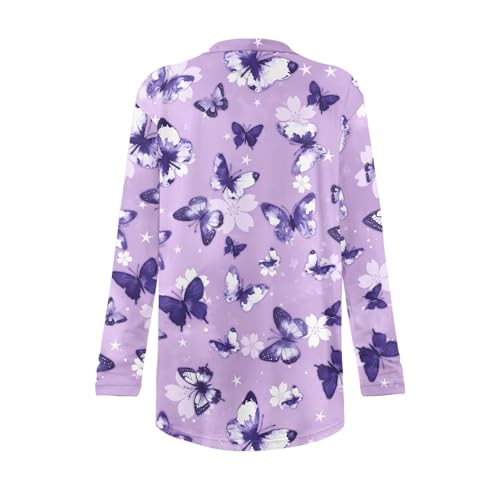Image of Cardigan Sweaters for Women Long Sleeve Cardigan Soft Drape Open Front Fall Dusters V-Neck Jackets Dressy Loose Coat
