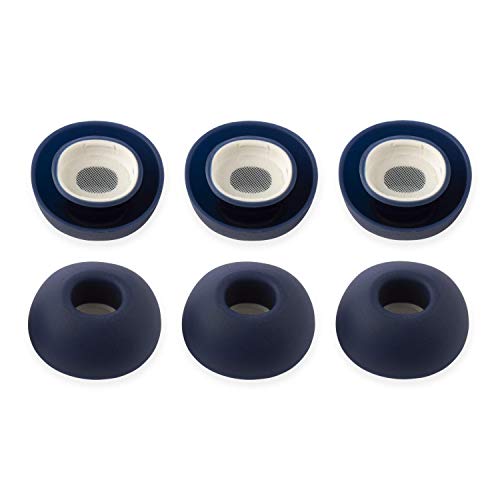 Xcessor (M 3 works(6 Pcs) Medium Size Replacement Silicone Earbuds Earbuds for Airpods Pro Dark Blue - Image 3