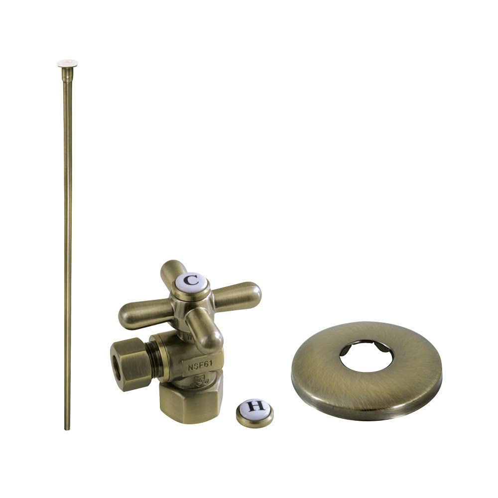 Kit d'alimentation WC en laiton vieilli Kingston KTK103P Trimscape 1/2 IPS