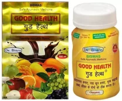 Dr. Biswas Good health ayurvedic medicine (50 Capsule + 500ml Tonic) (Pack of 2) (B09XDNWBFY) Amazon Price History, Amazon Price Tracker