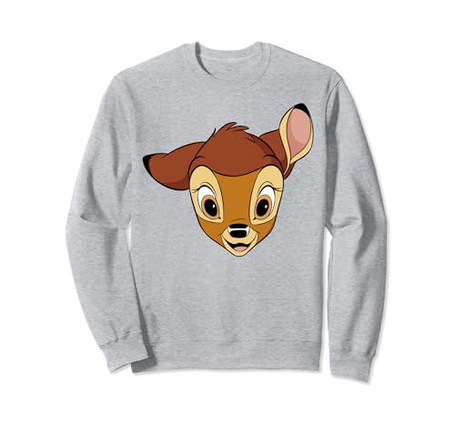 Sweatshirt Disney Bambi Big Face en coton pour femme et homme