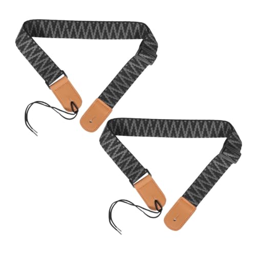 CIMAXIC 2個 ウクレレスト バランスレバー ハート型の文房具 ツールトロリー ハワイアンスト ネジ ギタースト アコースティック 楽器スト 編組ナイロン Black