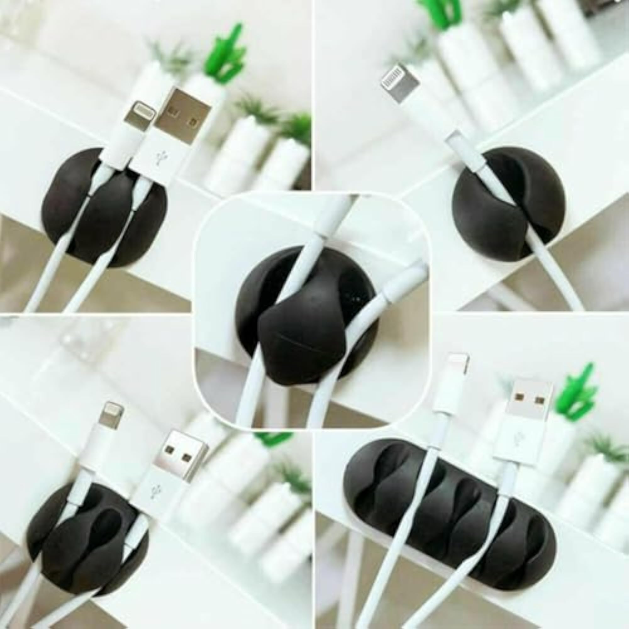 10pcs Cable Holder & Supporter Wire Management Set